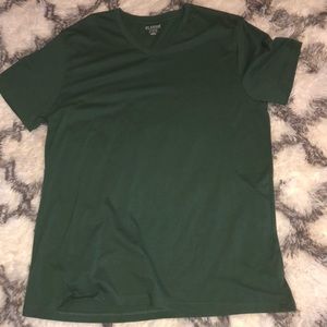 Green V-neck